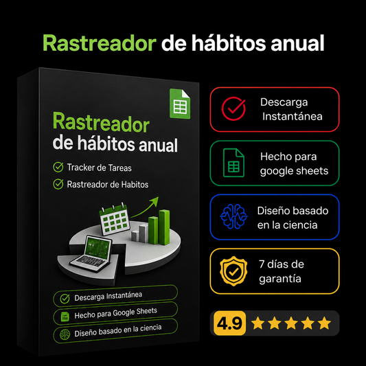 Rastreador De Hábitos Para Excel y Google SpreadSheets